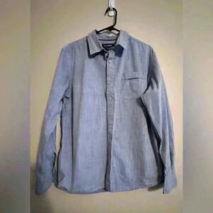 Cova Men's Blue Button Down Shirt size L